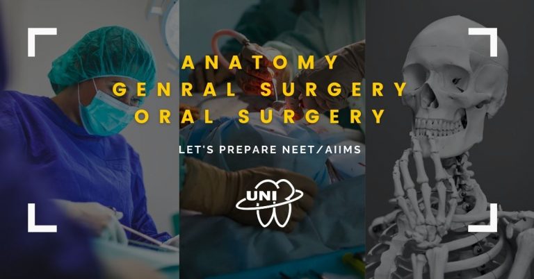 NEET MDS UNIT Test – Anatomy, Oral Surgery, General surgery #3