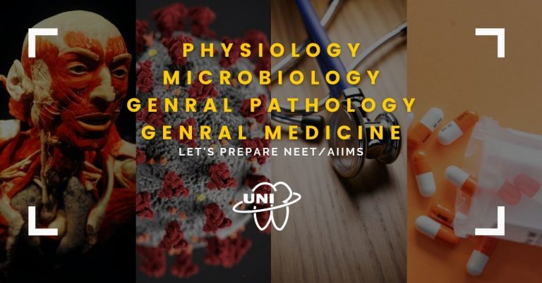 UNIT Test – PHYSIOLOGY, MICROBIOLOGY, GENERAL PATHOLOGY AND MEDICINE #3