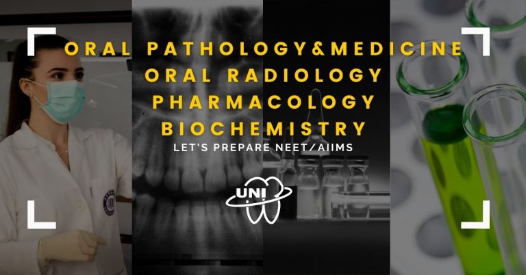 NEET MDS UNIT Test – Oral medicine, Biochemistry, pharmacology, general medicine #3